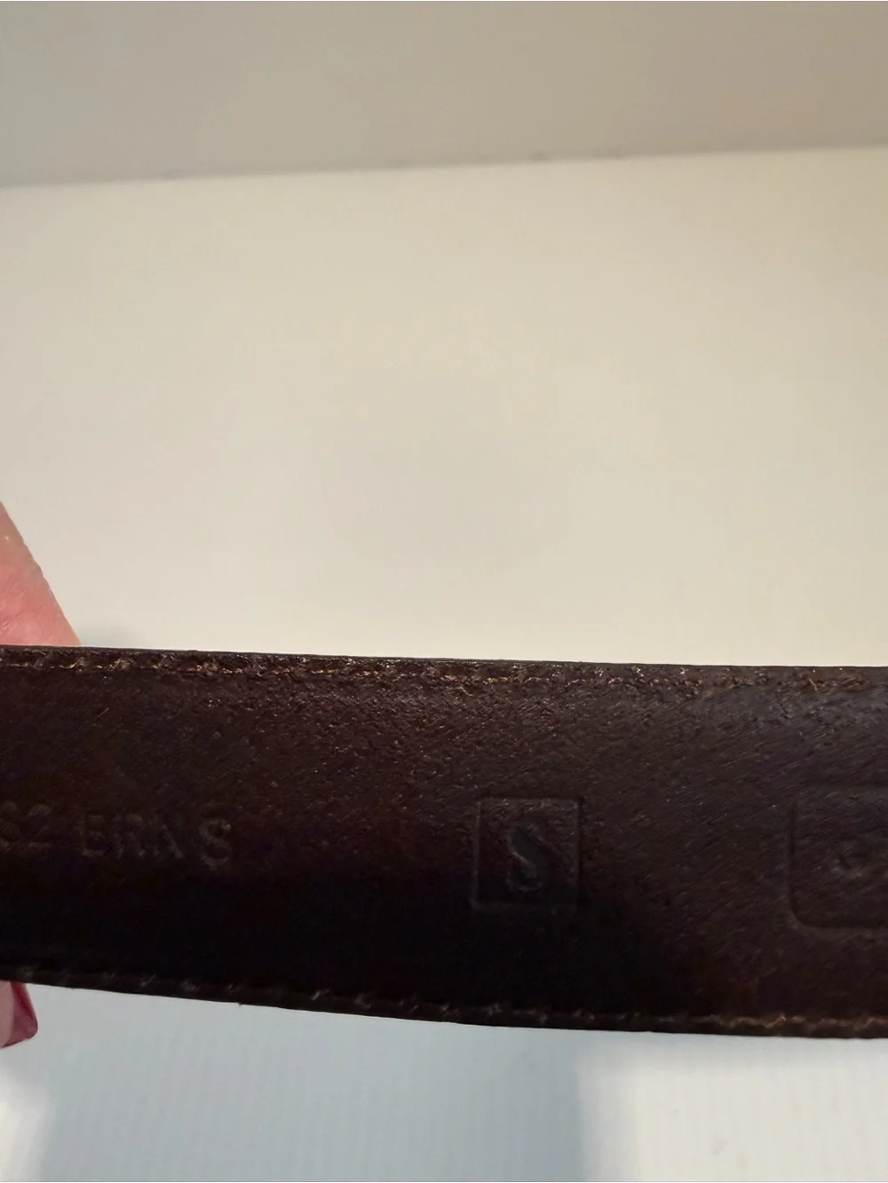 Vintage Fossil Brown Leather Western Belt Silver Buckle Hardware Size S Boho